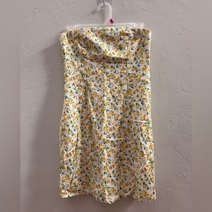 Old Navy Floral Strapless Dress